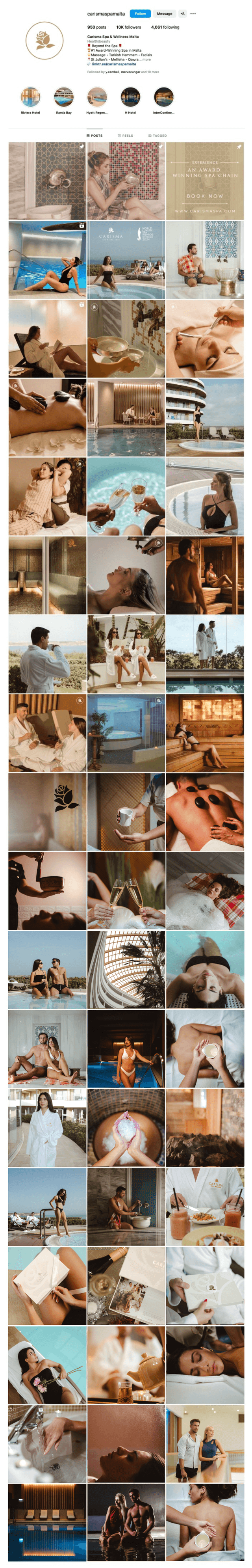 Carisma socials marketing examples